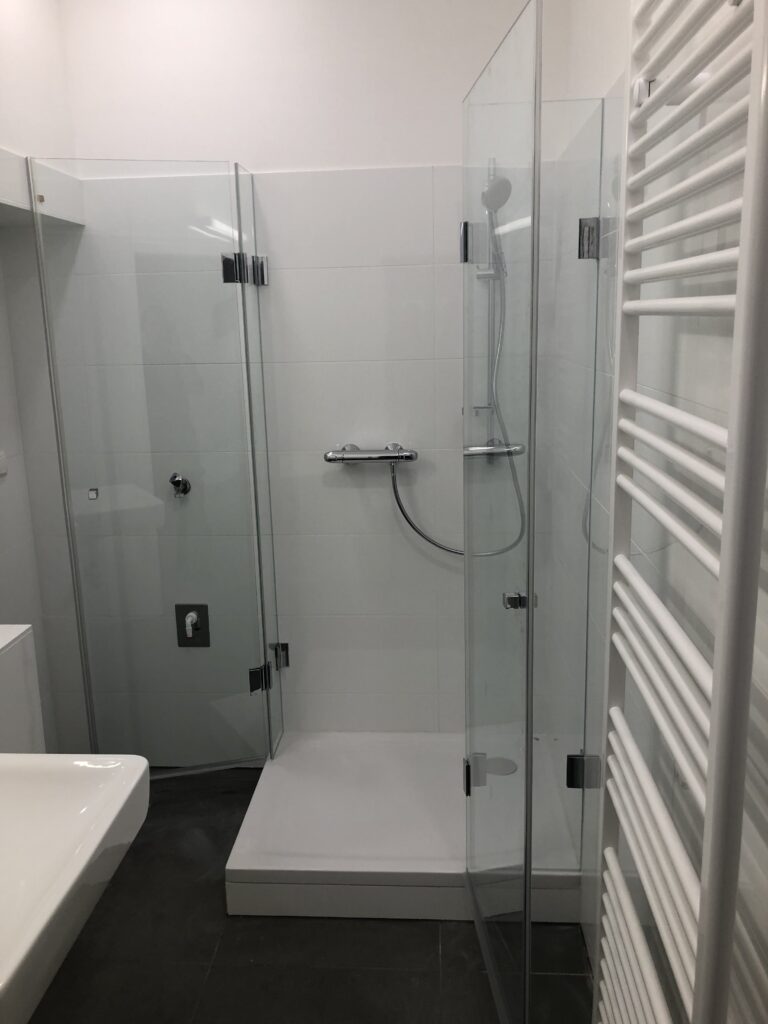 Maßgefertigte Glasdusche in 1210 Wien – Glas Vision